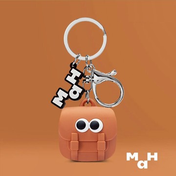 ⚡24小時内出貨⚡【MAH旗艦】Oil 橡膠 鑰匙圈 包包吊飾 可愛 定製款 動漫掛飾-焦糖色