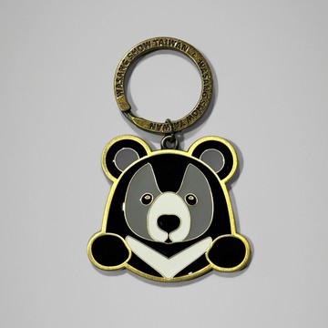 【森林動物系列】Q黑熊金屬鑰匙圈