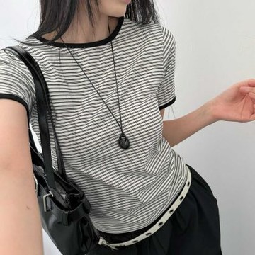 正韓女上衣 聖徒短袖T恤ROS1108-創翊韓都