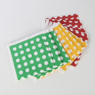 【皓龍國際】 水玉柄圓點繽紛派對餐巾紙 7吋盤 18cm 日本製造