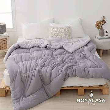 HOYACASA HEAT TECH⁺ 速暖泡芙針織被｜芝麻慕斯｜180x210cm