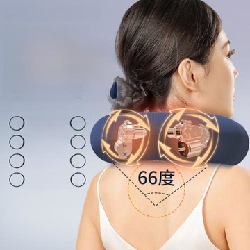 頸椎按器和正多維度頸部按枕電動揉捏震動可拆卸洗U型富貴包