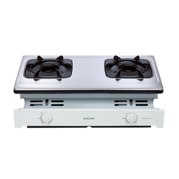 櫻花 雙內焰不鏽鋼嵌入爐 天然 G6513S(NG1)
