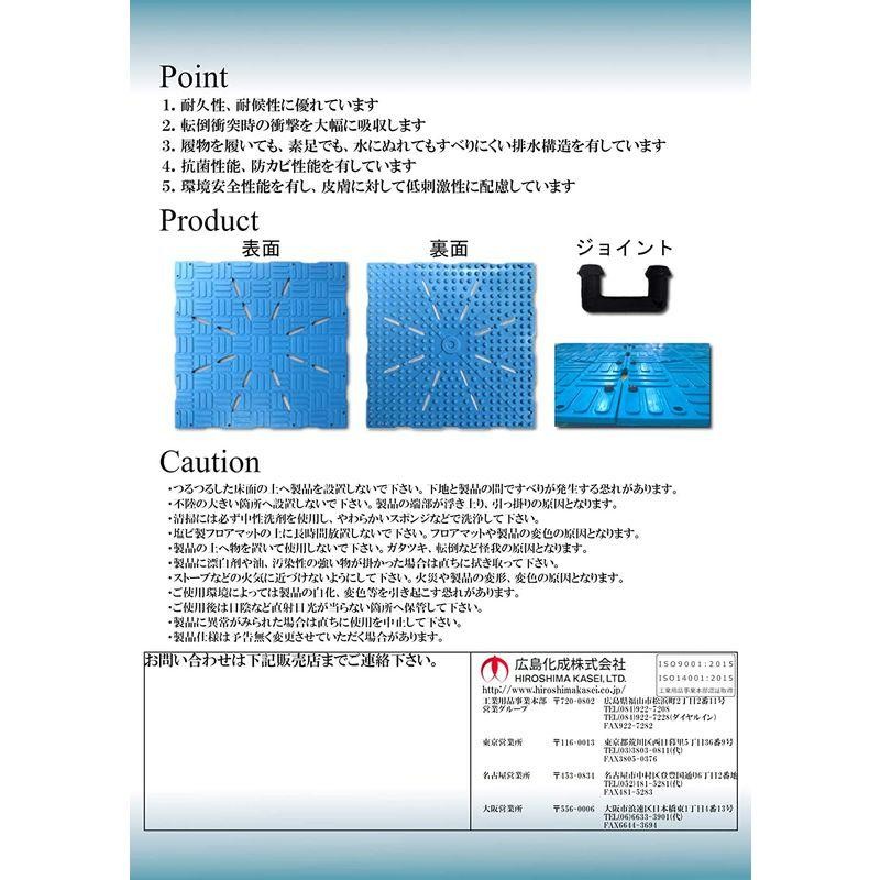 ＤＣマット ブルー ４枚組 30％OFF プールサイド 水回り 安全対策