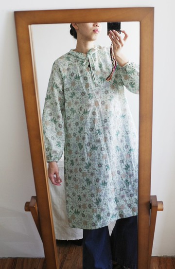 Vintage 美國花朵短洋裝