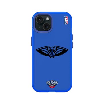 iPhone 15 Clear 激光藍 - NBA - B&W-新奧爾良鵜鶘 New Orleans Pelicans B&W