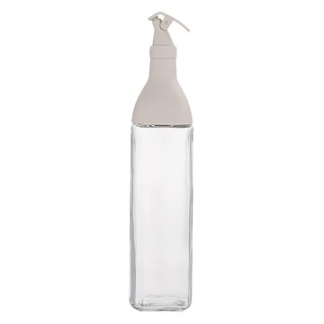 大容量防漏玻璃調味油瓶 500ml 鈉鈣玻璃＋矽橡膠  1個