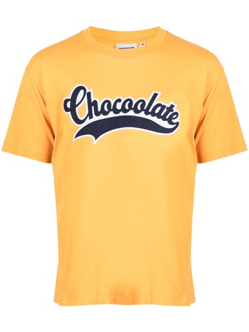 CHOCOOLATE - logo appliqué cotton T-shirt - men - Cotton - XL - Yellow