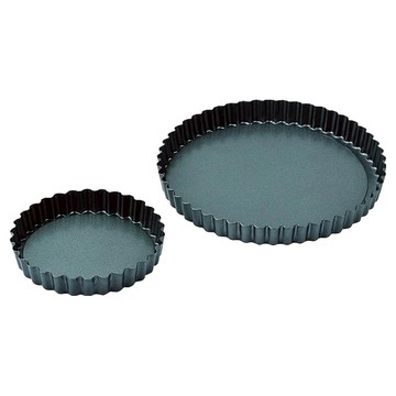 珍珠金屬 Bake Maid系列 可拆底塔模 矽膠處理 D-6587  20cm  1個