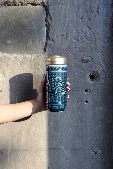 勢在必得隨身杯 / 大 / 雙層 / 礦藍 350ml