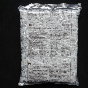 低價壓線帽 CE2X電線快速 接線器 併線頭閉端子奶嘴鋁管1000裝塑膠殼