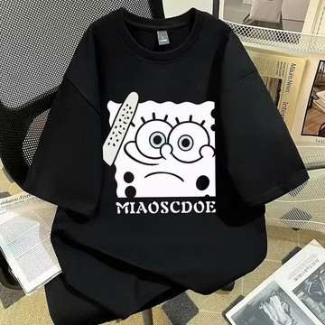 純棉短袖T恤男 夏季薄款美式圓領短袖男 五分袖 印花短袖T恤男 青少年短袖 情侶短袖 純棉T恤 寬松大尺碼短袖 短袖男
