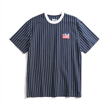 EDWIN x FILA聯名｜男裝｜經典主義直條運動短袖T恤
