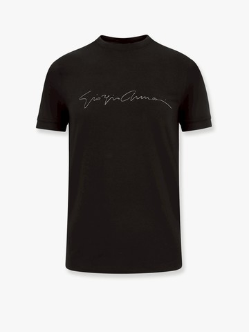 Stretch eco-viscose t-shirt - GIORGIO ARMANI - gender_Man
