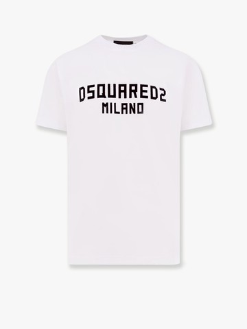 Cool fit cotton t-shirt with logo print - DSQUARED2 - gender_Man
