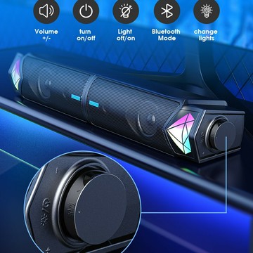 跨境 ONIKUMA L1 電腦音響臺式家用游戲電競有線筆記本桌面小音箱【Snowbelle優選】