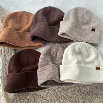 🔥2件9折🍊臺北出貨🍊可開發票出口日韓高品質2026新款100%純羊毛針織帽男女通用純色毛線帽戶外