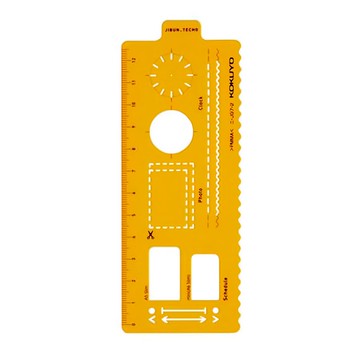 KOKUYO 國譽 JIBUN手帳配件 計畫表尺  橘色  1個