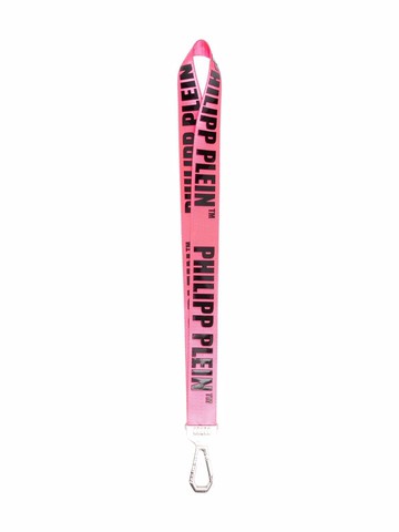 Philipp Plein - logo-print two-tone keychain - men - Metal/Polyester - One Size - Pink