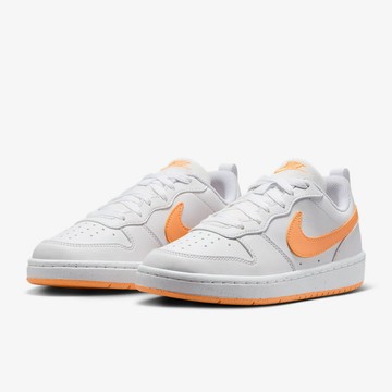 【NIKE】COURT BOROUGH LOW RECRAFT GS 童鞋 大童 女鞋 休閒鞋 白橘-DV5456119