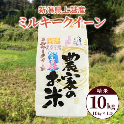 ふるさと納税 上越市 令和5年産「ミルキークイーン」新潟県上越産 精米10kg(1袋)