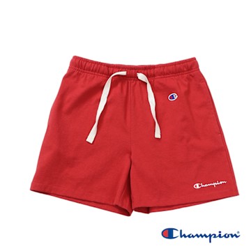 Champion 官方直營-女款 BASIC 刺繡LOGO 短褲(紅)