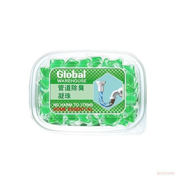甄選好物🌈全球倉管道除臭凝珠防返臭神器廚房廁所反除臭味地漏衛生間通用
