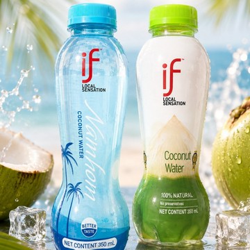 現貨泰國🇹🇭 if椰子水 350ml 椰子汁 無還原 真實  coco 椰子水