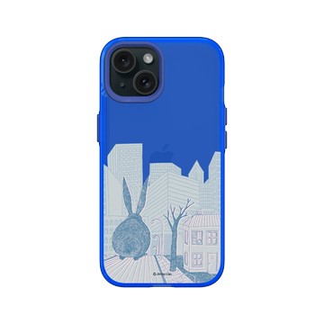 iPhone 15 Clear 激光藍 - 幾米 Jimmy Liao - 兔子系列-城市祕密