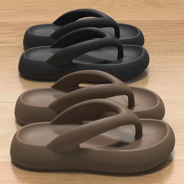 厚底踩屎感人字拖女夏季2025新款外穿時尚休閑沙灘防滑夾腳涼拖鞋