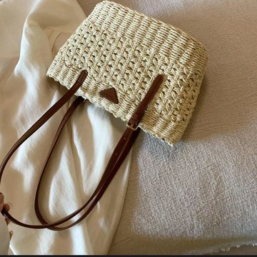 ❤️ 人氣爆款 ❤️包包小众法式温柔高颜值学生百搭大容量手提包草编包单肩托特女包