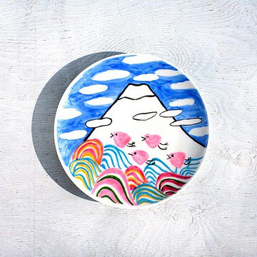 冬季富士山（波幅）彩色畫板