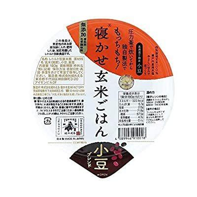 結わえる 寝かせ玄米　レトルトパック　小豆ブレンド（180g×24個セット）寝かせ玄米ごはん