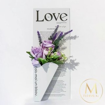 【Floral M】普羅旺斯花園手綁仿真花23cm(人造花/仿真花/假花/花藝DIY/裝飾花禮)