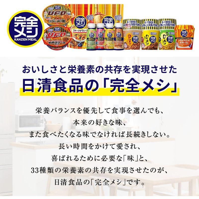 完全メシ 日清食品 日清 焼きそば 濃い濃いお好みソース焼そば 6食 たんぱく質 PFCバランス 食物繊維