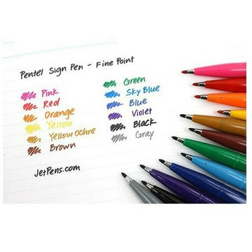 飛龍Pentel SES15C-6T 彩繪毛筆 柔繪筆6色套裝組 / SES15C-12T 柔繪筆12色套裝組【APP滿額下單10%點數(單一帳號最高1000點)】9/30止