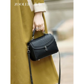 朱爾大氣精致真皮女包秋冬時尚包包女士2025新款小手提單肩斜挎包