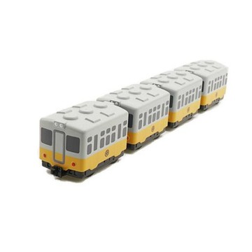 台鐵黃皮仔台東線光華號列車 DR2000型 鐵支路4節迴力小列車 迴力車 火車玩具 QV019T1 TR台灣鐵道