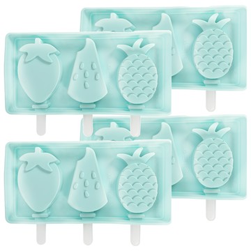 BEER BEAR 皮久熊 繽棒矽膠冰棒膜 3格  顏色隨機 粉色/綠色  4組