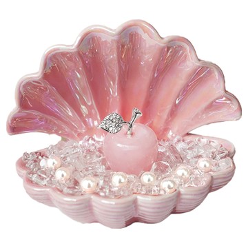 命運好好玩 珍愛粉晶蜜果擺鎮 精巧擺鎮設計 增添浪漫氛圍  1個  135 x 105 x 110mm