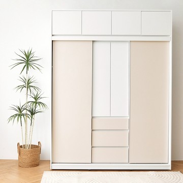 完美主義｜KHAKI 6*7尺滑門衣櫃 6尺被櫃 衣櫃 被櫃 收納櫃 儲物櫃 收納【X0168/X0169】