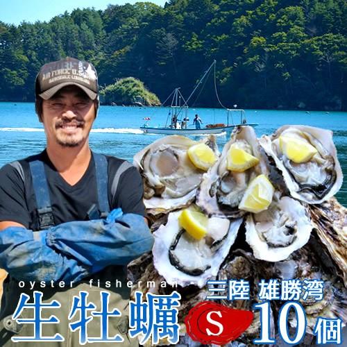 カキ 牡蠣 生牡蠣 殻付き S 10個 生食用 生ガキ 宮城県産 三陸漁師 格安 産地直送 お取り寄せ バーベキュー［お歳暮 2023 ギフト 魚 御歳暮］