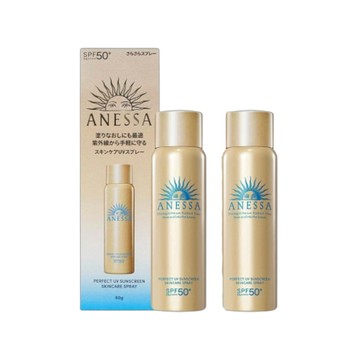 SHISEIDO資生堂 安耐曬 金鑽高效防曬噴霧NA SPF50+/PA++++(60g) 2入組