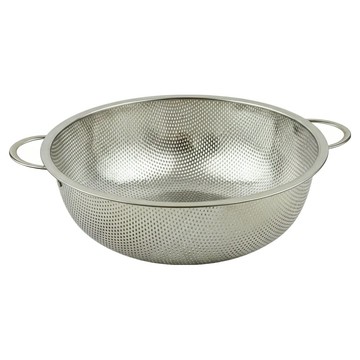 QUEEN SENSE 雙耳濾水盆  1個  26cm  銀色