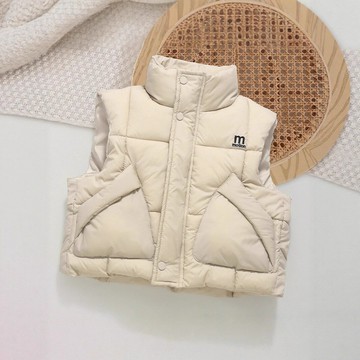 跨境2025新款秋冬羽絨棉馬甲女外套洋氣潮流立領馬夾收腰上衣坎肩鑫弘-素時衣櫥