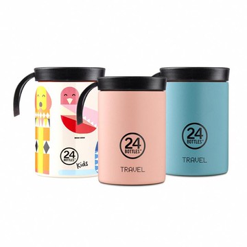 義大利 24Bottles 輕巧保溫食物罐 350ml / 共3款 乾燥玫瑰