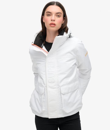 Superdry Women's Hood Ultimate Windbreaker Jacket White Size: 10