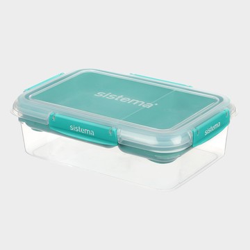 SISTEMA TOGO 隨行保鮮盒長形分層分格2.2L