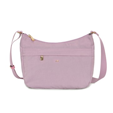 J II 側背包 柔光防潑水斜背包-藕紫色-7003-12