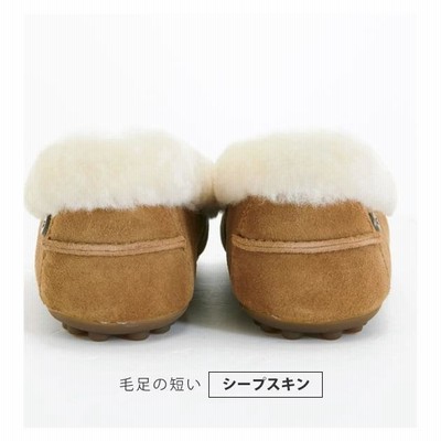 UGG 濃茶スエード リュックファー付きボンボン